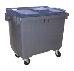 Conteneur à déchets 660 litres extérieur 4 roues couleur