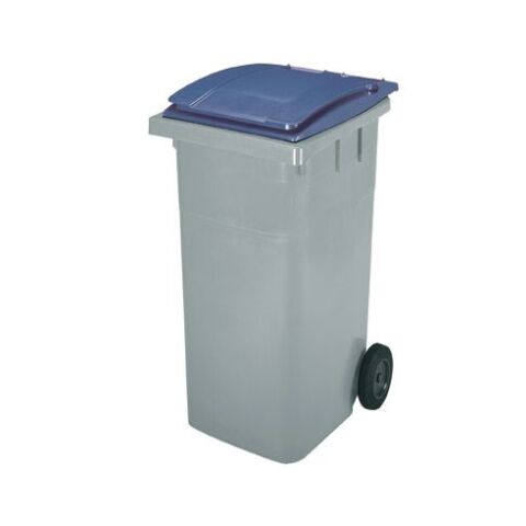 Contenedor de reciclaje 120L tapa azul