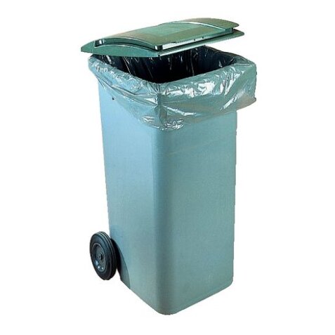 Waste container on 2 wheels 120 l plastic Omnium for waste sorting