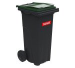 Conteneur à déchets 2 roues 120 litres tri sélectif