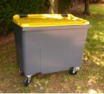 Conteneur à déchets 500 litres extérieur 4 roues couleur