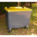 Conteneur à déchets 500 litres extérieur 4 roues couleur