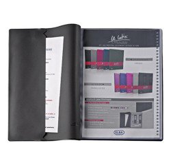 Protège-documents Oxford Le Lutin PVC A4 noir - 100 pochettes - 200 vues