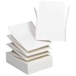 Listingpapier tekstverwerking Exacompta 1 exemplaar 70 g 240 x 280 mm - 2000 bladen