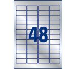 Etiquettes ultra résistantes 45,7 x 21,2 mm Avery L6009-20 - gris métal - Pochette de 960