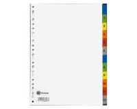 JMB set of large numbered dividers, Bristol board with Mylar tabs, 12 divisions