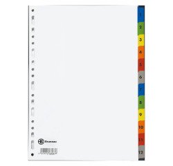 Set von Maxi numerischen Registern Bristol mit 12 Unterteilungen JMB