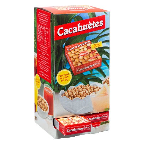 Box 48 packs of 40 g peanuts Nutsy