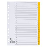 JMB set of alphabetical dividers, Bristol board with Mylar tabs, A4, 20 divisions