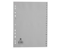 Set von alfabetischen Registern mit 20 Unterteilungen aus Polypropylen A4 JMB