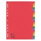 JMB set of alphabetical dividers, polypropylene, colour, A4, 20 divisions