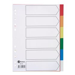 JMB set of large dividers, polypropylene, colour, 6 divisions