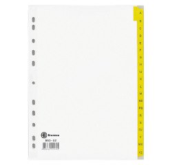 Set alfabetische tabbladen 20 onderverdelingen bristol A4 JMB