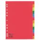 Subject dividers numeric 12 divisions polypropylene colour A4 JMB