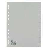 Divisori numerici 1-12 A4 in PP grigio Bruneau