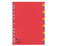 Separadores numéricos A4 31 divisiones polipropileno colores Bruneau