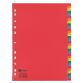 Subject dividers numeric 31 divisions polypropylene colour A4 JMB