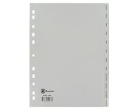 JMB set of monthly dividers, French version, polypropylene, grey, A4