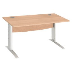 Mesa recta patas metal "L"  Excellens Bruneau