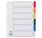 JMB set of large dividers, polypropylene, colour, 6 divisions