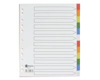 JMB set of large dividers, polypropylene, colour, 12 divisions