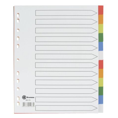 JMB set of large dividers, polypropylene, colour, 12 divisions