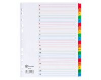 Set von Maxi alfabetischen Registern Bristol mit 20 Unterteilungen JMB