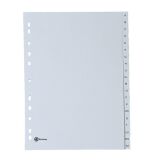 JMB set of large alphabetical dividers, polypropylene, 20 divisions