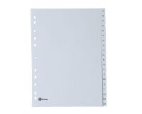 JMB set of large alphabetical dividers, polypropylene, 20 divisions