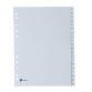 Intercalaire A4+ polypropylène gris Bruneau 20 onglets alphabétiques gris - 1 jeu