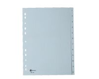 JMB set of large numbered dividers, polypropylene, 12 divisions