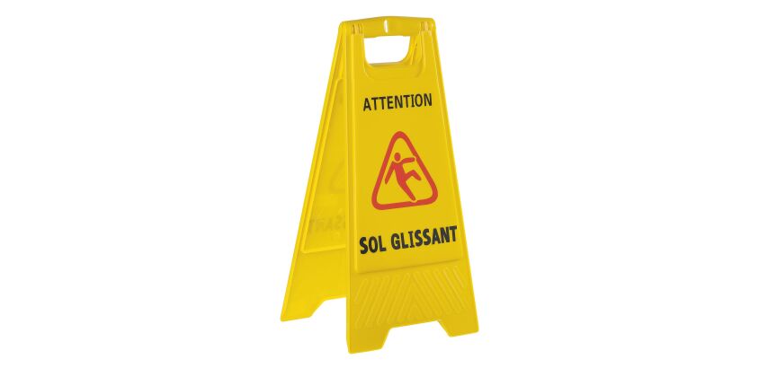 Safety panel for wet floors