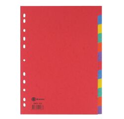 Set tabbladen 12 onderverdelingen stevig karton kleur A4 JMB