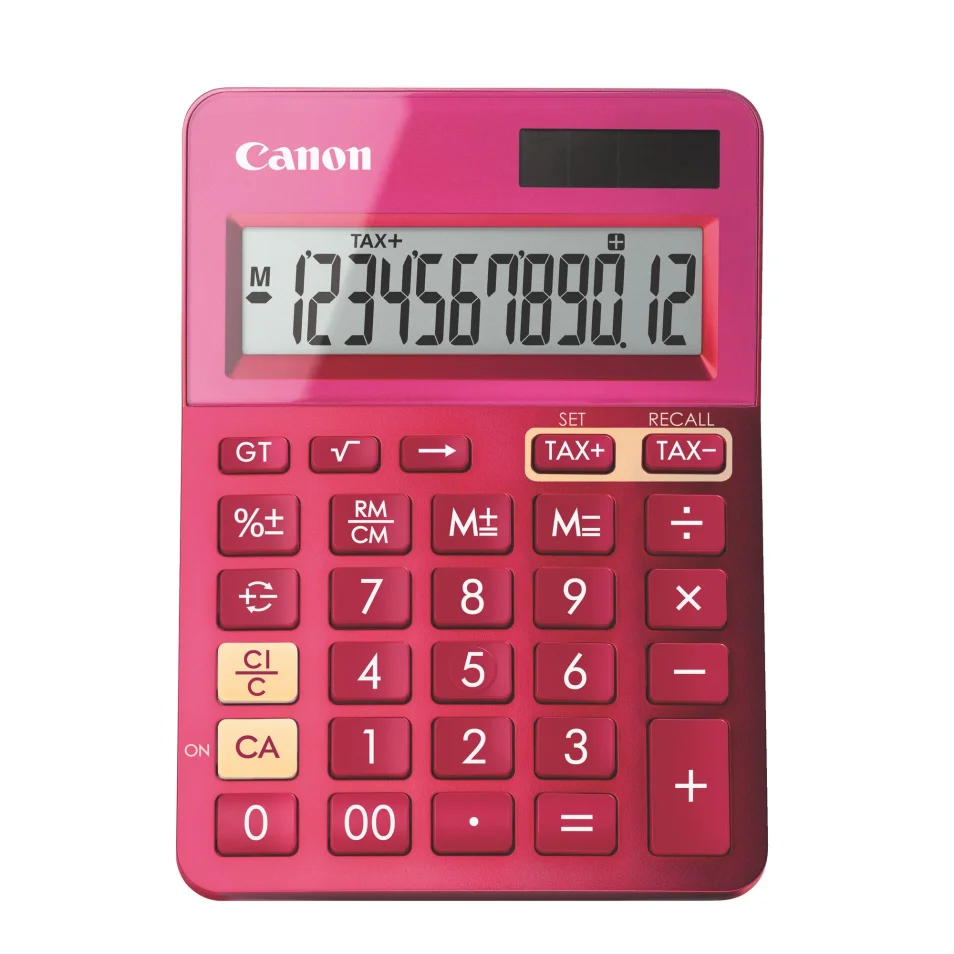 Calcolatrice da tavolo Canon LS123K 12 cifre rosa su