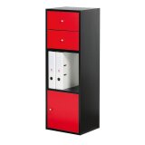 Libreria 3 caselle Nero 360 x 290 x 104 mm