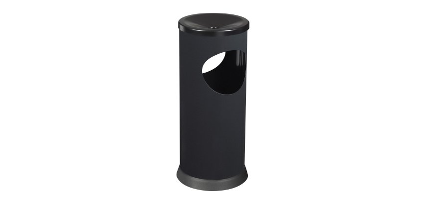 Cendrier corbeille d'intérieur Kipso Rossignol noir 17,5 litres