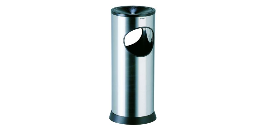 Pilar ash-tray for inside Rossignol Kipso brushed stainless steel 17.5 L
