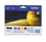 Brother LC1100 Pack cartouche de 4 couleurs pour imprimante jet d'encre