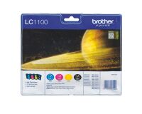 Brother LC1100 Pack cartouche de 4 couleurs pour imprimante jet d'encre
