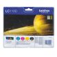 Brother LC1100 Pack cartouche de 4 couleurs pour imprimante jet d'encre