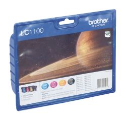 Brother LC1100 Pack of 4 color cartridges for inkjet printer