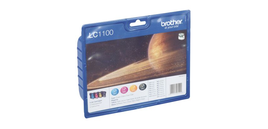 Brother LC1100 Pack cartouche de 4 couleurs pour imprimante jet d'encre