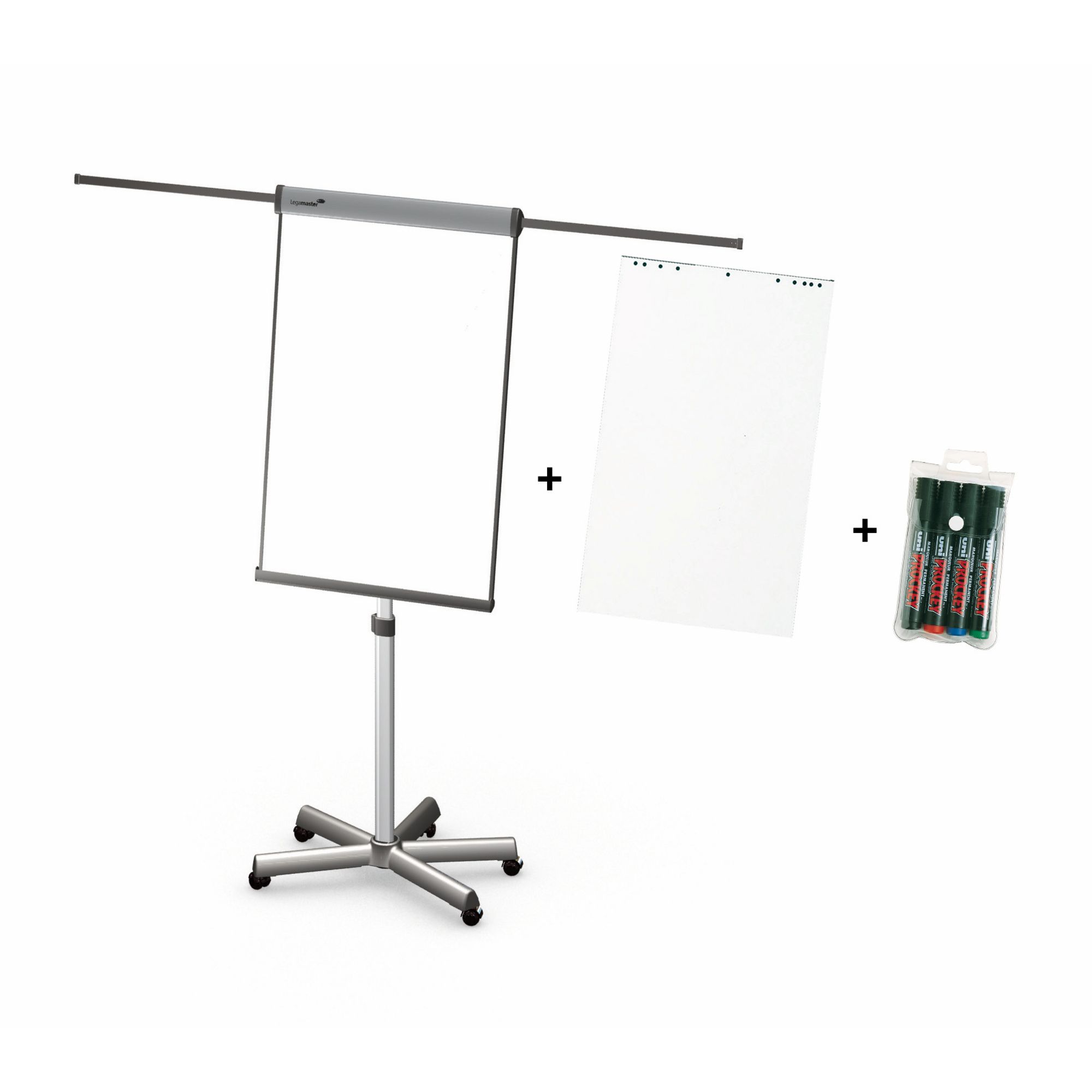 Pack paperboard - chevalet mobile Universal triangle + 5 blocs ...