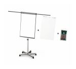 Pack Paperboard - Pack chevalet mobile Universal triangle + 5 blocs standards + 4 marqueurs Prockey Uni-Ball