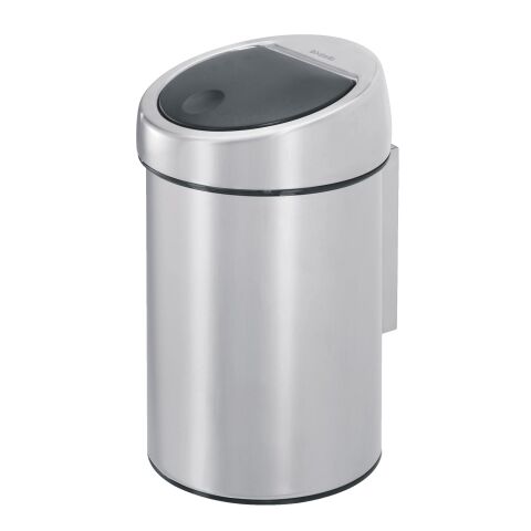 Papelera mural redonda 3 litros Brabantia Touch-bin inox mate