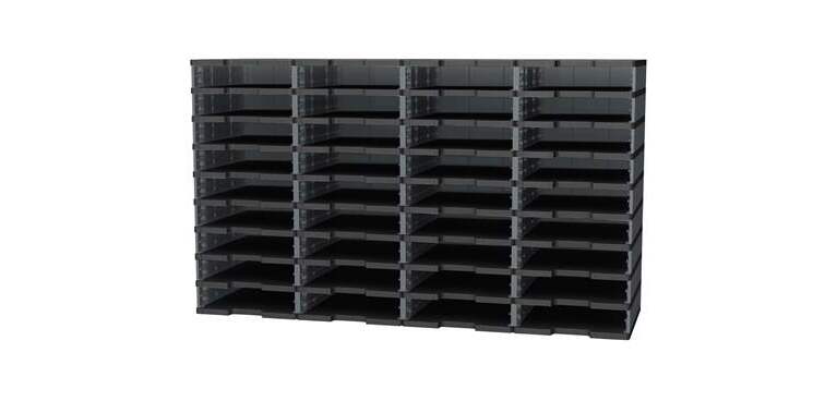 Trieur 36 cases standards Modulodoc Exacompta gris