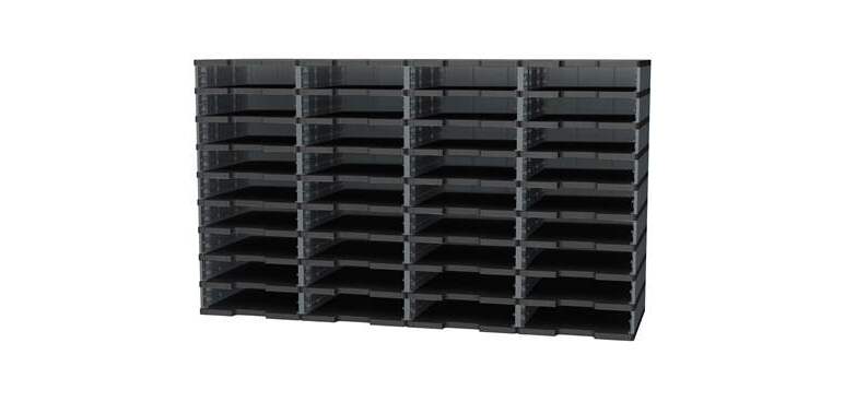 Módulo de clasificación 36 compartimentos estándars Modulodoc Exacompta gris