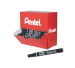Pack de 30+ 6 marqueur permanent indélébile Pentel N60 pointe biseautée 3,9 à 5,5 mm noir