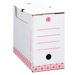 Cajas de archivo en cartón blanco A4 Bruneau