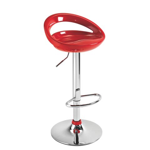 Taburete alto de bar Dollo rojo